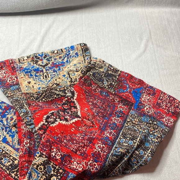 We the free flare leg corduroy patterned pants size 25 - Picture 3 of 8